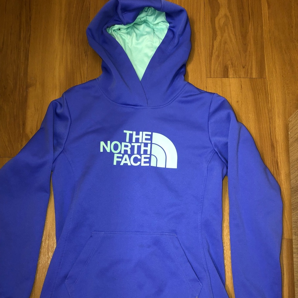 Purple north face hoodie